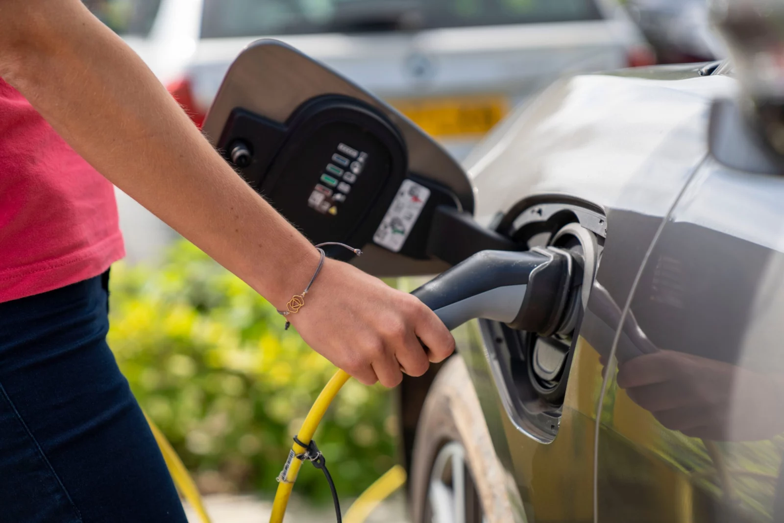 Electric vehicle charging at a commercial car park