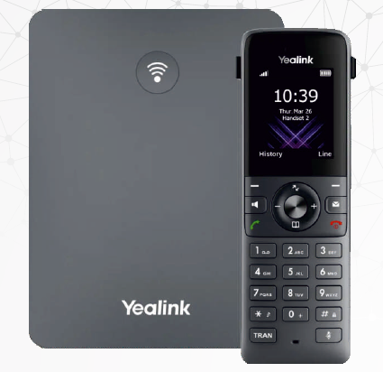 Yealink cordless business VoIP phone and base station